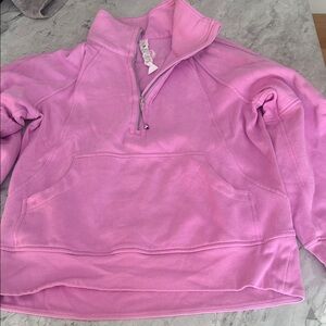Women's Pink Quarter-Zip Pullover